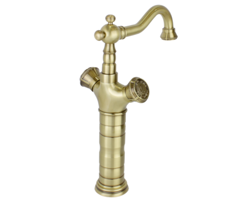 Смеситель для раковины Bronze de Luxe ROYAL 10219/1 на столешницу бронза - фото 5