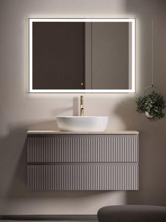 Тумба под раковину Sancos SNOB R SNR100SM 100х40 подвесная цвет бежевый