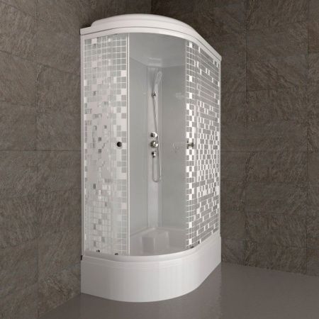 Душевая кабина Тритон Коралл Щ0000061820 120х80 асимметричная с крышей ориентация правая