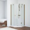 Душевой уголок Vegas-Glass AFA-Pen TUR+NOVO AFA-Pen TUR NOVO h1890 100 05 01 R 100х100 стекло прозрачное профиль бронза без поддона