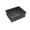 Кухонная мойка LeMark Olanga 540 9932128 55х45 цвет черный поверхность матовая