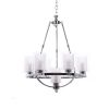 Люстра подвесная Lumina Deco Santini (Сантини) LDP 1220-7 CHR+WT