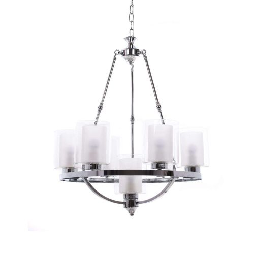 Люстра подвесная Lumina Deco Santini (Сантини) LDP 1220-7 CHR+WT - фото 3