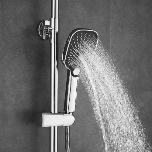 Душевая стойка Shevanik S8536 настенная цвет хром - фото 5