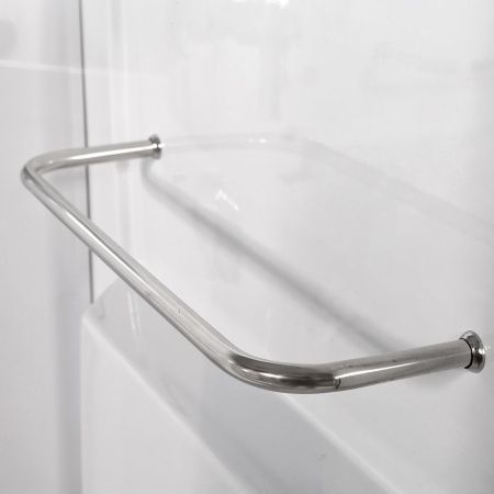 Душевая кабина AvaCan L608LED+GM 80х80 четверть круга с крышей ориентация универсальная