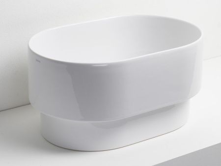 Раковина из сантехнического фаянса Simas PO 04 50х30 полувстраиваемая цвет белый