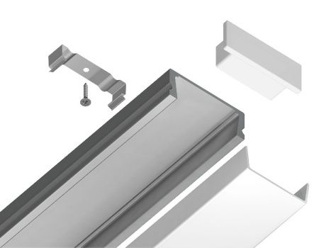Алюминиевый накладной профиль Ambrella Light Alum Profile (Алум Профиле) GP1700AL