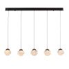 Светильник подвесной Delight Collection MD25030003-5B matt black/clear