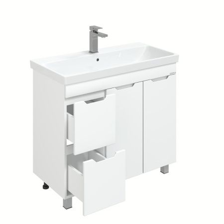 Тумба под раковину Onika Айленд 109030 90х40 напольная цвет белый