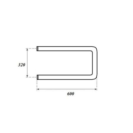 Полотенцесушитель водяной Point П-образный PN35336 60х35 хром