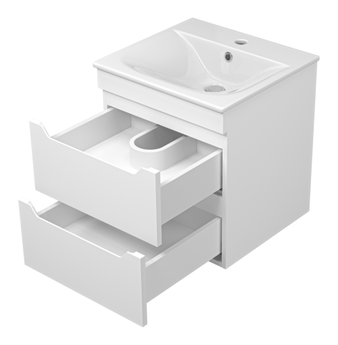 Тумба под раковину Misty Бриз П-Бри-09050-012Я 49х45х53 подвесная - фото 4