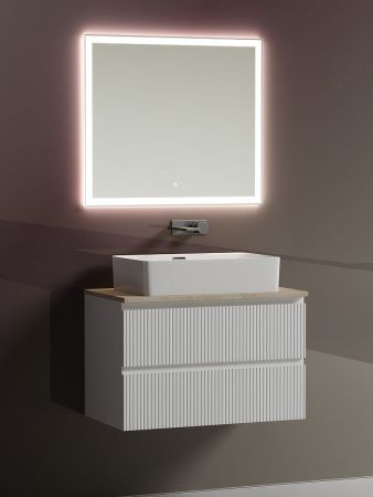 Тумба под раковину Sancos SNOB T SNT80W 80х40 подвесная цвет белый
