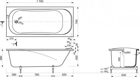 Экран торцевой для ванны Эстет Альфа ФР-00014630