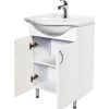 Тумба с раковиной Orange Лайт LA-60TUW+RA 60х40 напольная цвет белый