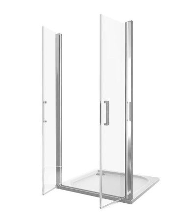 Душевая перегородка Good Door FANTASY ФА00019 80х185 стекло прозрачное профиль хром