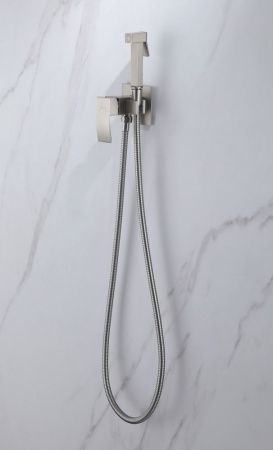 Гигиенический душ со смесителем Abber Wasserfall AF8625SP серый
