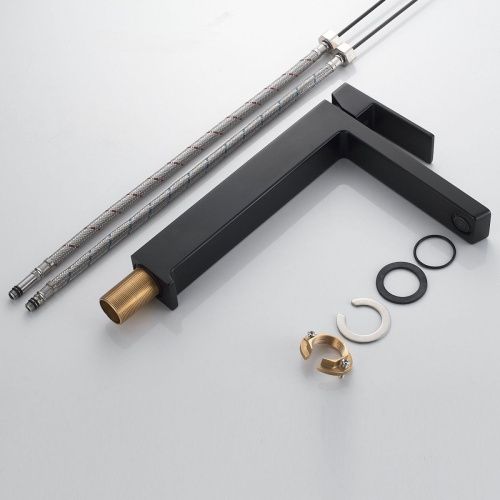 Смеситель Rose R1811H-1 на раковину черный - фото 4