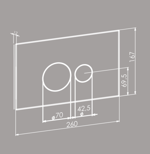 Клавиша смыва механическая Boheme 668-NB цвет никель брашированный - фото 2