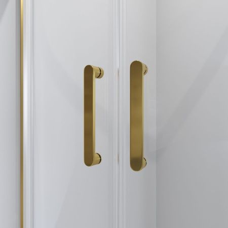 Душевой уголок Niagara Nova 64070811GOLD 100х100 стекло прозрачное профиль золото без поддона