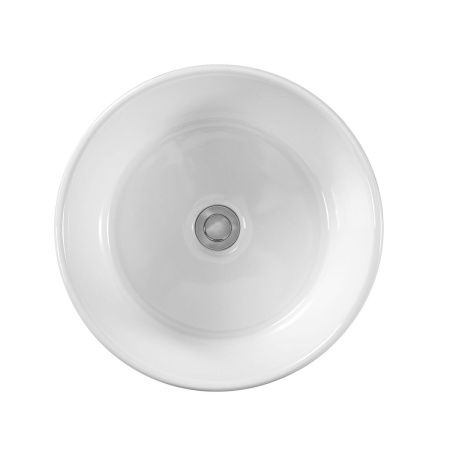 Раковина из сантехнического фарфора Aquatek AQ5118-00 40х40 накладная цвет белый без отверстий под смеситель