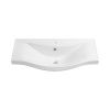 Раковина из сантехнического фарфора Wellsee Bisou 151206000 80х50 подвесная цвет белый 1 отверстие под смеситель