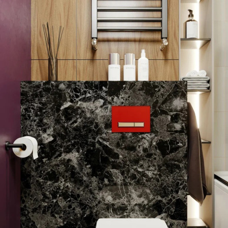 Клавиша смыва механическая Lavinia Boho RelFix 3805005R цвет красный/хром