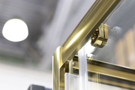 Душевая дверь Niagara Nova NG-42-9AG 90х195 стекло прозрачное профиль золото