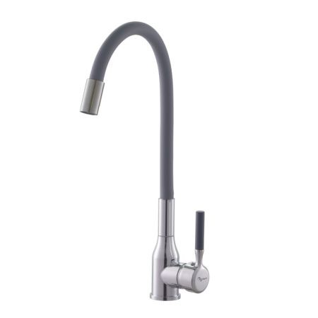 Смеситель для кухни Plstart PG54022B27 на мойку хром/серый