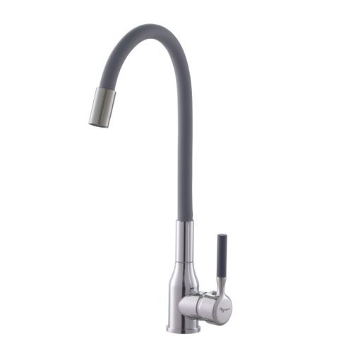 Смеситель для кухни Plstart PG54022B27 на мойку хром/серый - фото 2