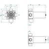 Встраиваемая часть вентиля/переключателя на 3 положения THG General items G00 G00-A00-49M3SPSA