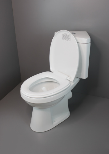Унитаз напольный с бачком Creo Сeramique PROJECT COMBO-PR1003C гориз. белый с сиденьем с микролифт душевой смыв - фото 4