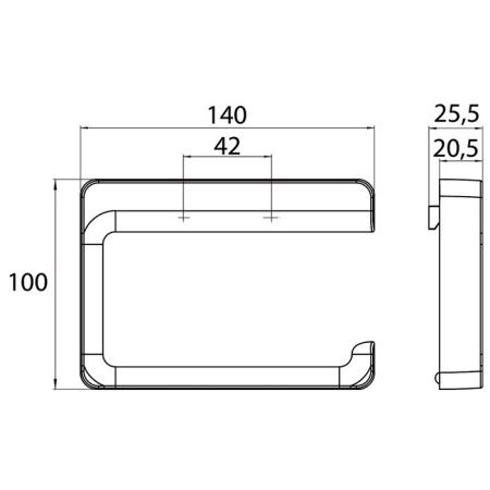 Бумагодержатель Emco Trend 0200 001 04