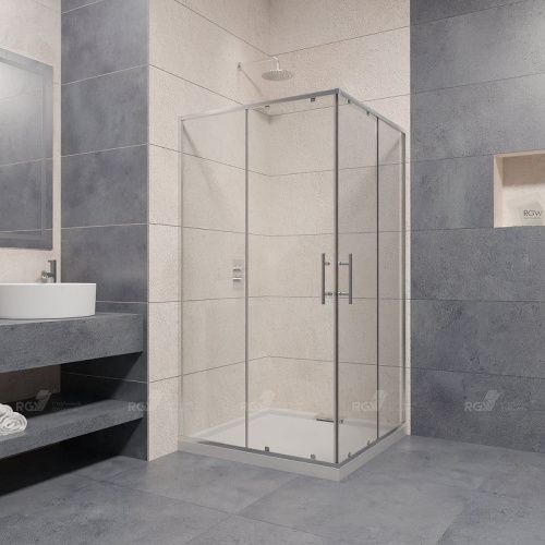 Душевой уголок RGW Passage 02083199-11 90х90 стекло прозрачное профиль хром без поддона - фото 2
