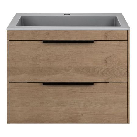 Тумба под раковину Vincea Chiara 2D VMC-2C2600NO 60х50 подвесная цвет коричневый