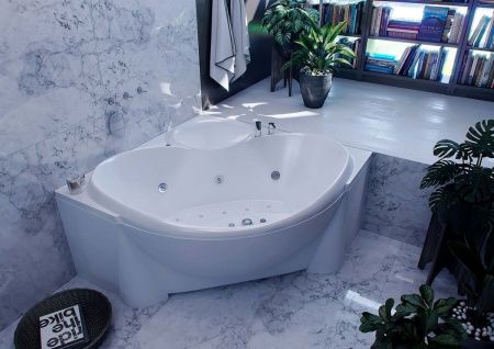 Ванна акриловая Aquatek Эпсилон EPS150-0000066 150х150 угловая угловая с каркасом без ручек