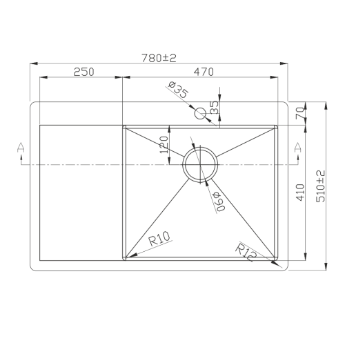 Кухонная мойка Melana ProfLine D7851HG-R золото 78x51 цвет золото - фото 2