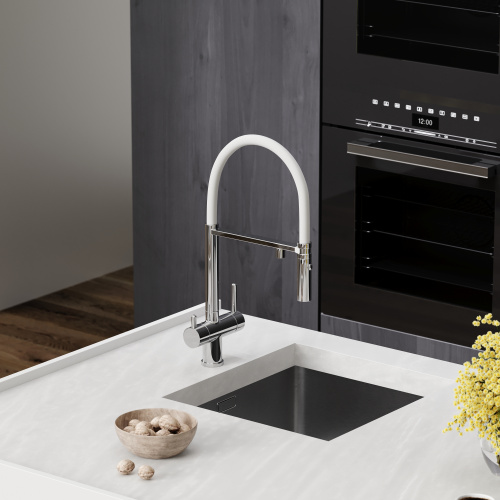 Смеситель для кухни Sancos Imola SC4010CHwh на мойку белый/хром - фото 2