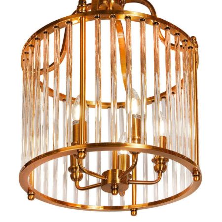 Люстра подвесная iLamp Qeens (Кеенс) P2437-5 Bronze