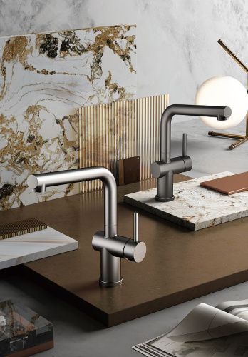 Смеситель для кухни Splenka S205 S205.40.06 на мойку черный - фото 2