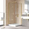 Душевой уголок Vegas-Glass GPS-Fis LUX GPS-Fis LUX 90*100 09 crystalvision L 100х90 стекло прозрачное профиль золото без поддона