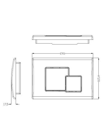 Клавиша смыва механическая WeltWasser WW INS 10000005953 цвет хром