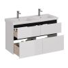 Тумба под раковину LeMark Combi LM03C125T-black 120х40 напольная цвет белый