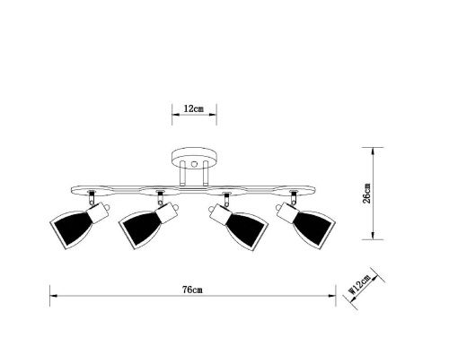 Спот Arte Lamp Harmony (Хармоны) A5110PL-4AB - фото 3