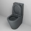 Унитаз напольный с бачком Grossman Color GR-4480GMS серый с сиденьем микролифт безободковый каскадный смыв