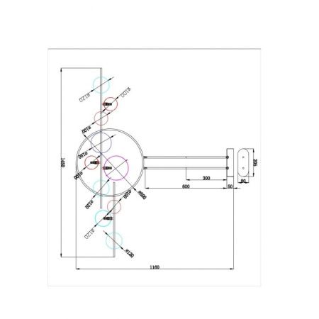 Люстра потолочная Arte Lamp Saturn (Сатурн) A7790SP-75BK