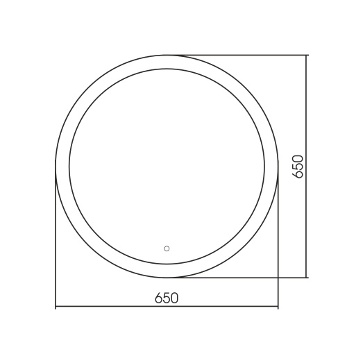 Зеркало в ванную ABBER AG6202S-0.65 65х65 - фото 4