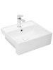Раковина из сантехнического фаянса WeltWasser WW SK 10000003884 40х40 подвесная цвет белый 1 отверстие под смеситель