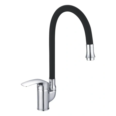 Смеситель для кухни Shevanik S5543-3 на мойку черный/хром