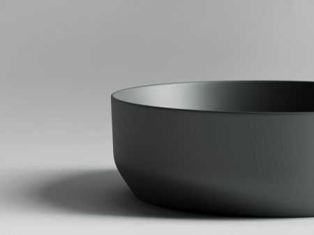 Раковина из сантехнического фарфора Ceramica Nova ELEMENT CN6022MDH 40х40 накладная цвет черный без отверстий под смеситель