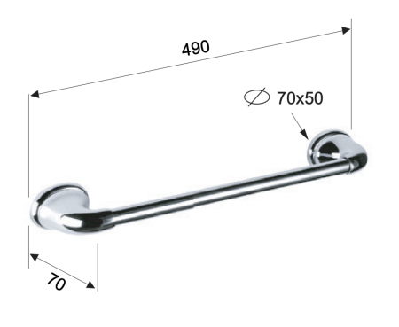Полотенцедержатель Remer 900 NV40CR